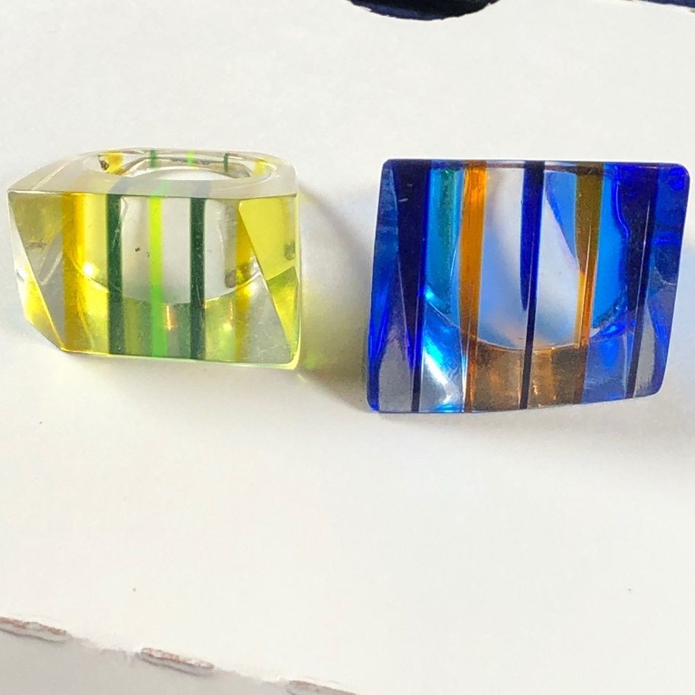Retro Fakelite ring set - Picture 2 of 8